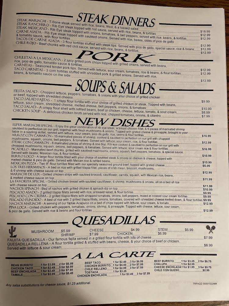 El Mariachi Mexican Restaurant Menu image 1